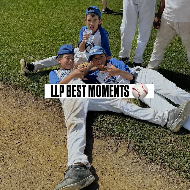 Kids having fun at baseball practice