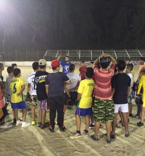 LaLigaPequena_3-29-16 Camp Night - Coach Mike on Fielding